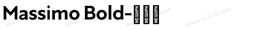 Massimo Bold字体转换